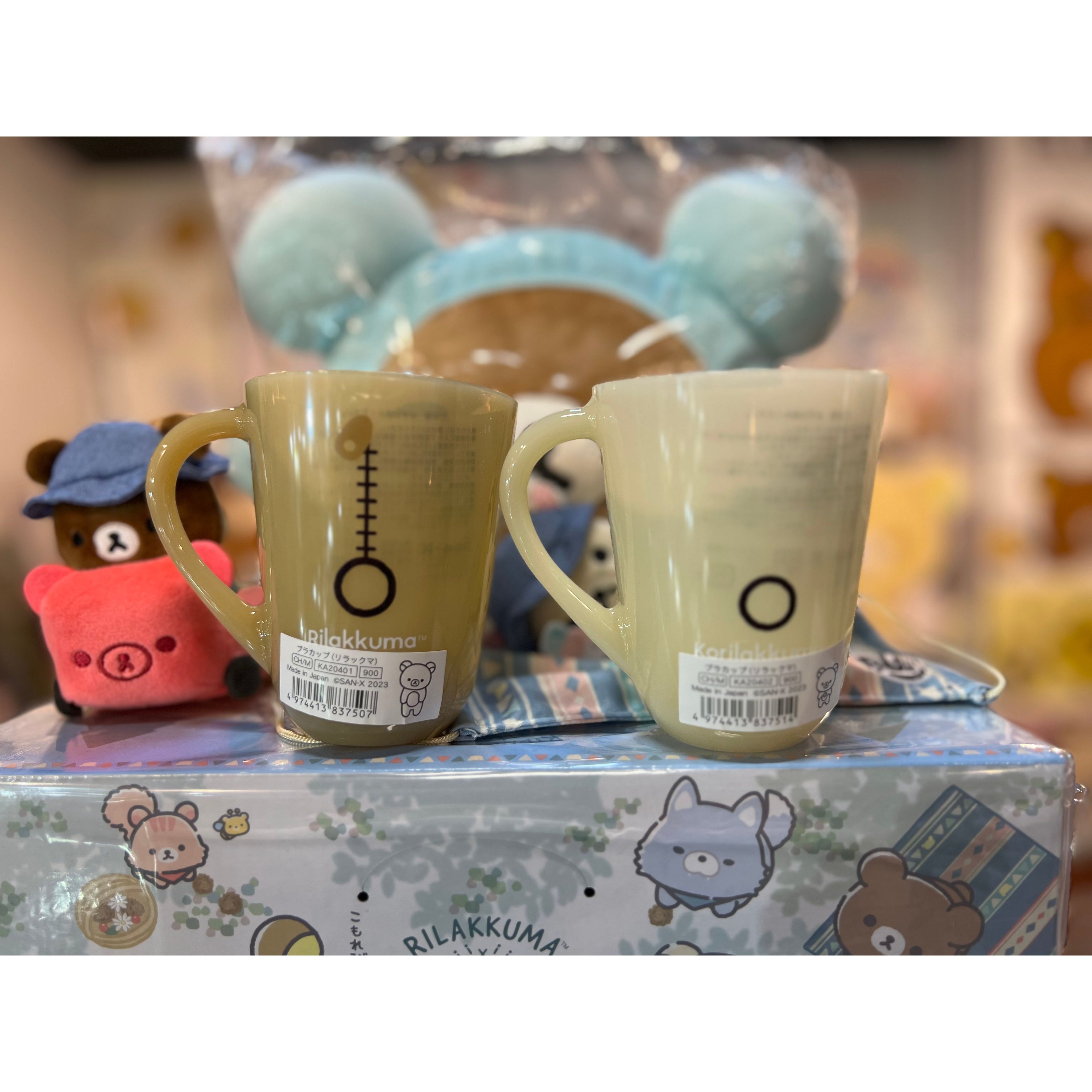 Rilakkuma轻松熊|耐热70度耐摔通透感手柄杯/漱口杯|约270ml