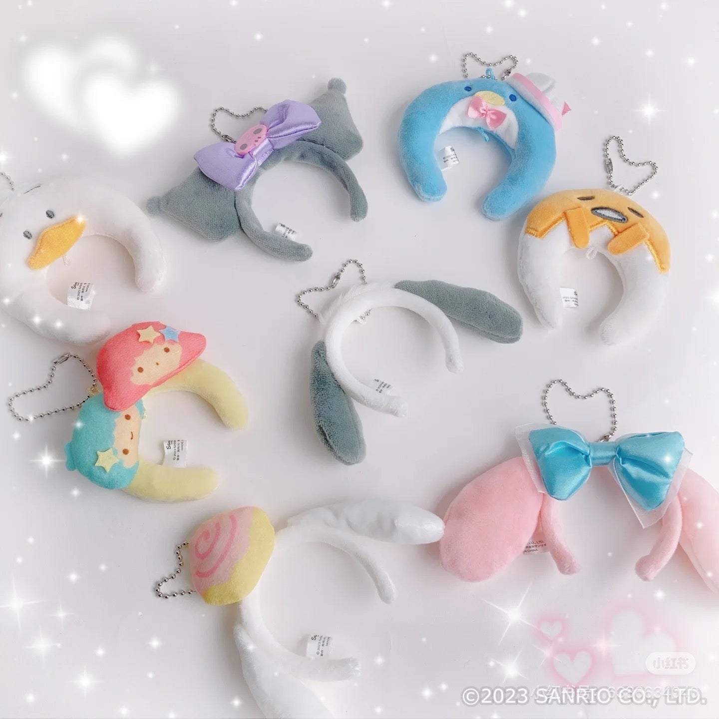 Sanrio|Mini Headband Mascot Holder Keychain|7×7cm approx.