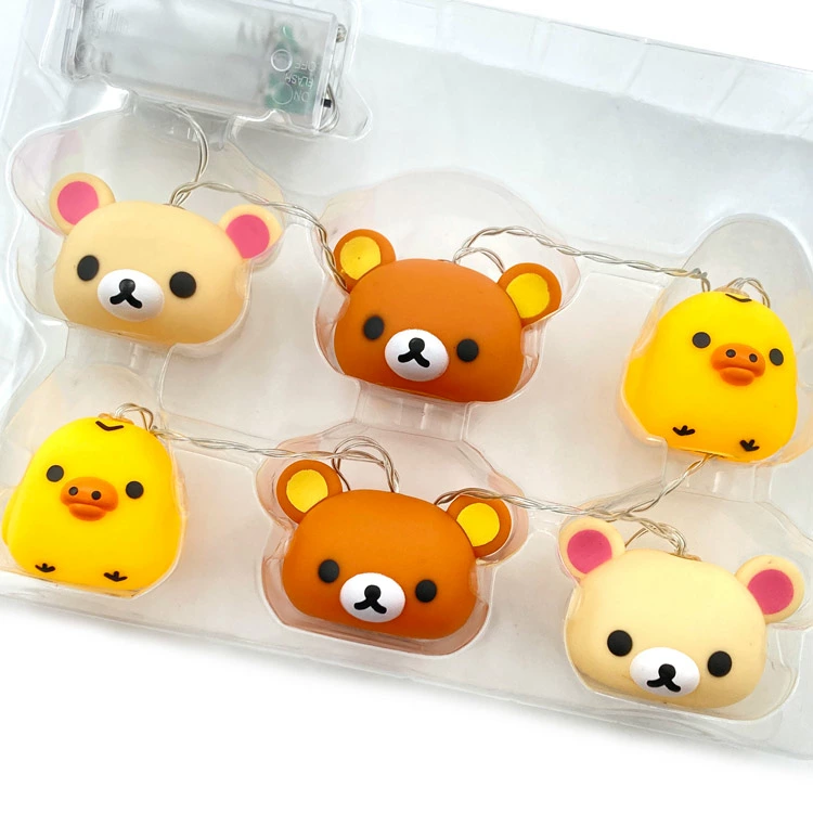 Rilakkuma轻松熊|可爱角色6连装饰灯|全长约130cm