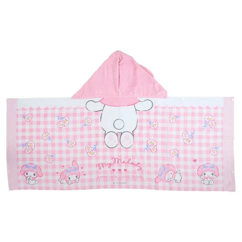 Sanrio|Hooded Towel|120×1×50cm approx.