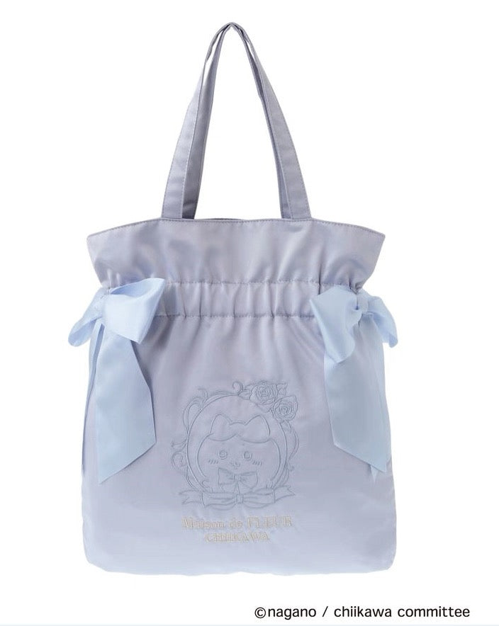 chiikawa|Maison de FLEUR Embroidered Double Ribbon Tote Bag|H450×W420mm approx.