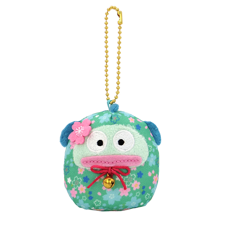 Sanrio|Daruma Japanese New Year Sakura Mascot Holder /Plush Keychain| 65×70×50mm approx.