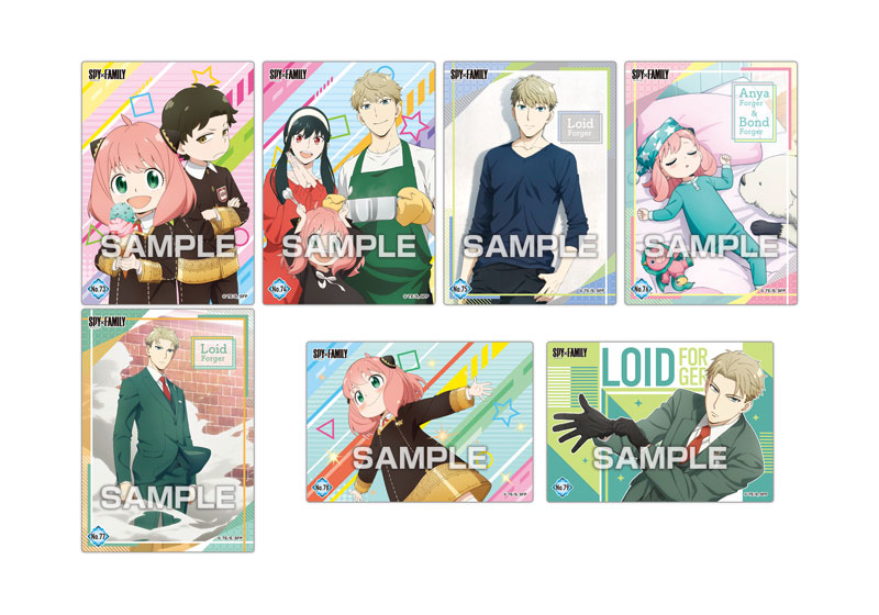 Bandai|Spy Family Figure间谍过家家Clear Card Collection(附香口糖)/全32种|1包