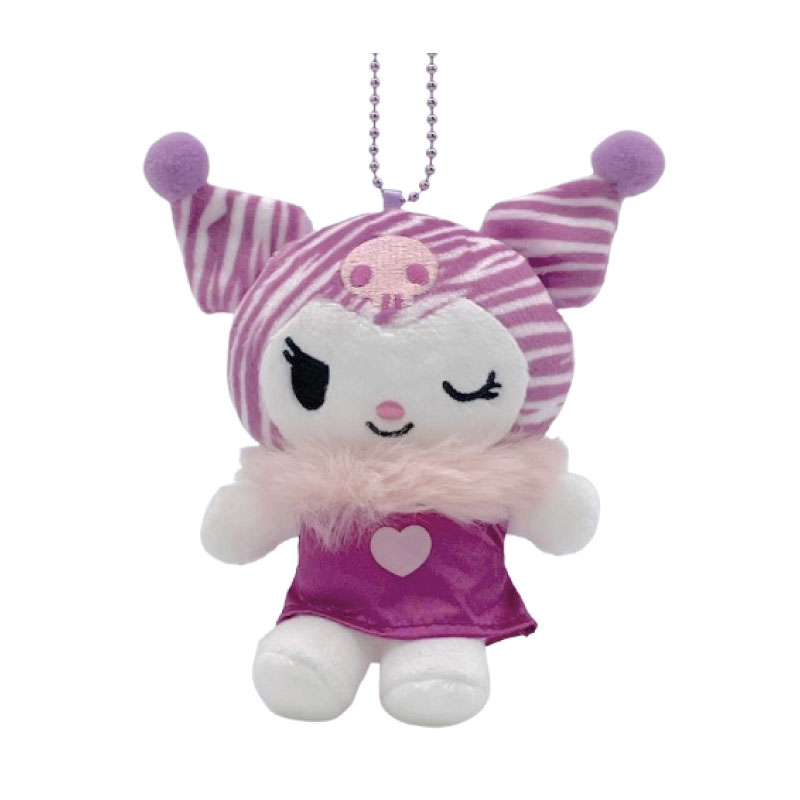 Sanrio|Kuromi 20th Anniversary Nurse Mascot Holder /Plush Keychain|H11 x W10 x D5.5cm approx.