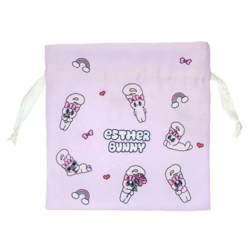Esther Bunny|Drawstring Bag|200×200mm approx.