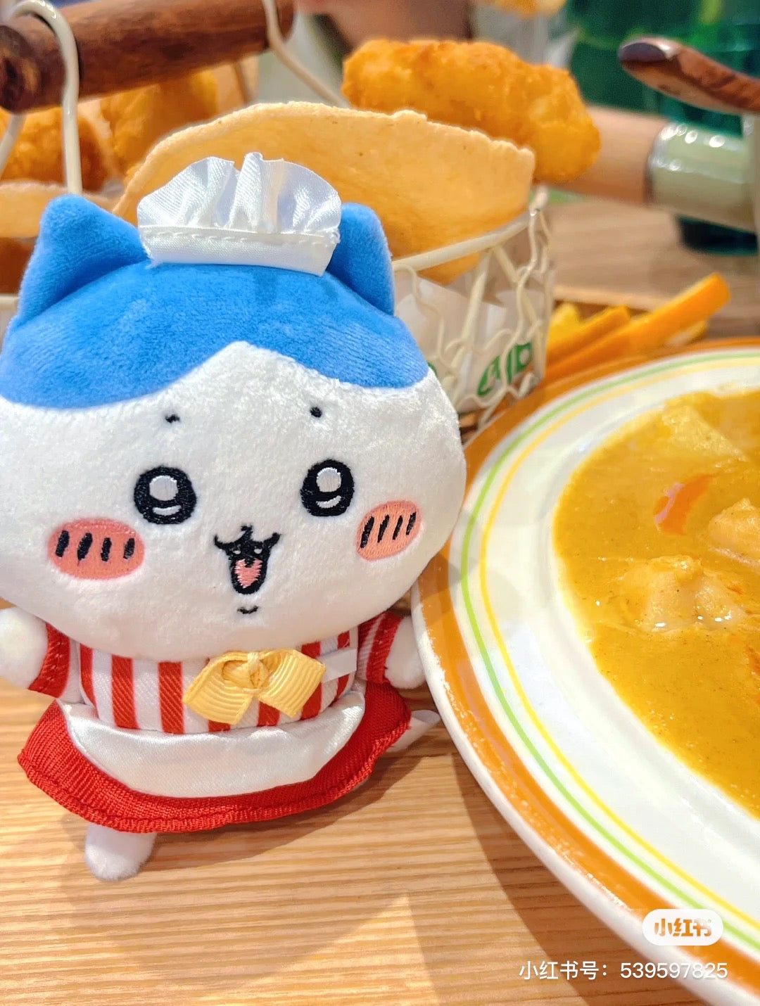 Chiikawa 吉伊卡哇|餐厅系列可爱挂件/包挂|約H120×W90×D50mm/limit one