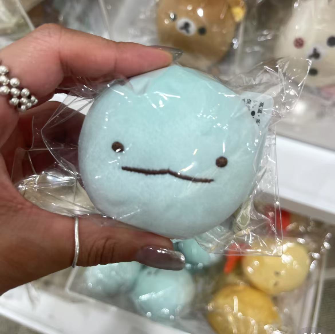 Sumikko gurashi|Round and Rolling Face Tenori Plush|SS/65×65×65mm approx.