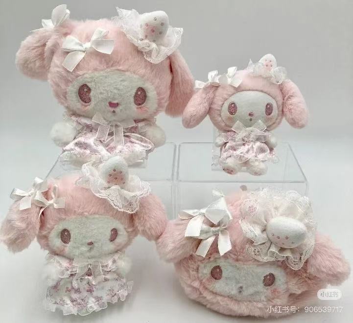 Sanrio|My Melody White Strawberry Tea Time Plush Dolls/Plush Toy|22×9.5×17cm approx.