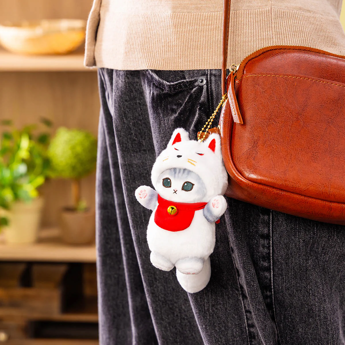 Mofusand|Kyoto Mascot Holder /Plush Keychain|160×95×135mm approx.