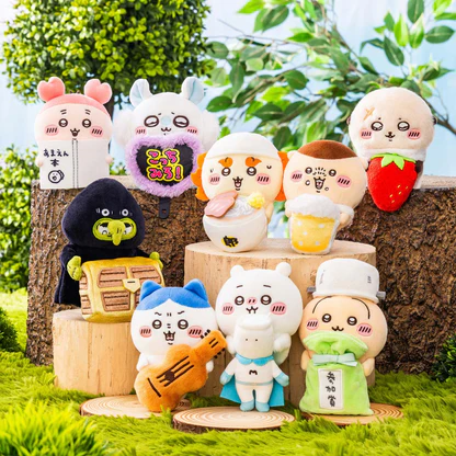 chiikawa|Hook-and-loop Watching from Your Desktop Plush Dolls/Plush Toy|120×90×75mm approx.