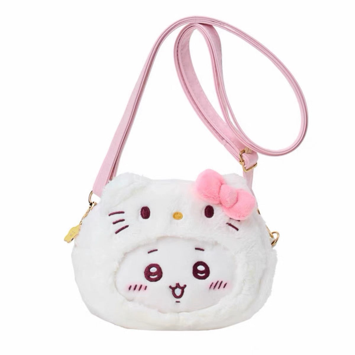 【limit 1】Sanrio|Chiikawa X Sanrio Characters Plush Shoulder Bag|15 x 12.8 x 5cm approx.