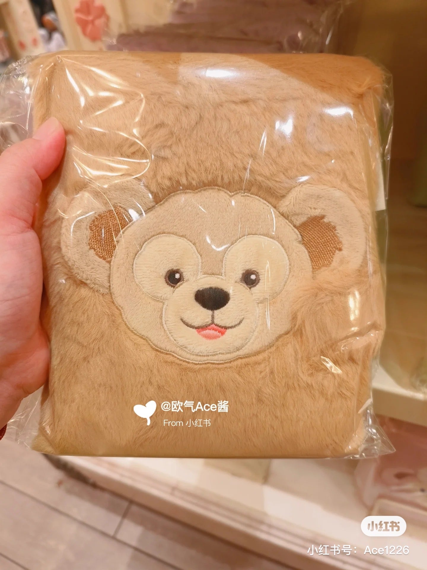 Disney SH|多角色可爱毛绒绒笔记本/内页有卡通图案