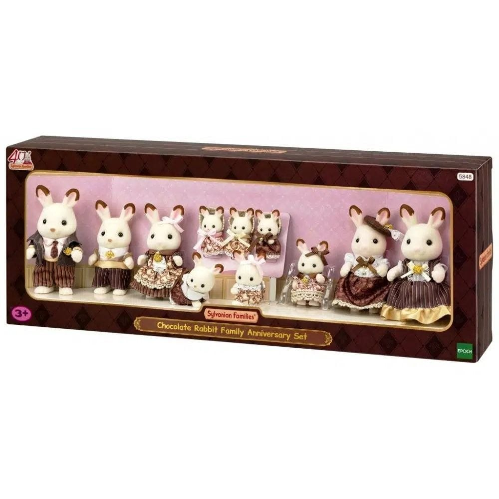 SylvanianFamilies|Chocolate Rabbit Family Anniversary Set 5848