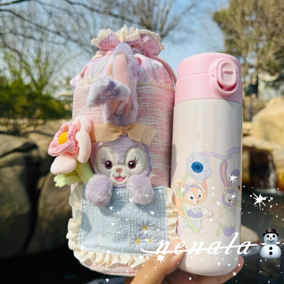 Disney SH|春日达菲和朋友们系列保温杯+可斜背保温套组