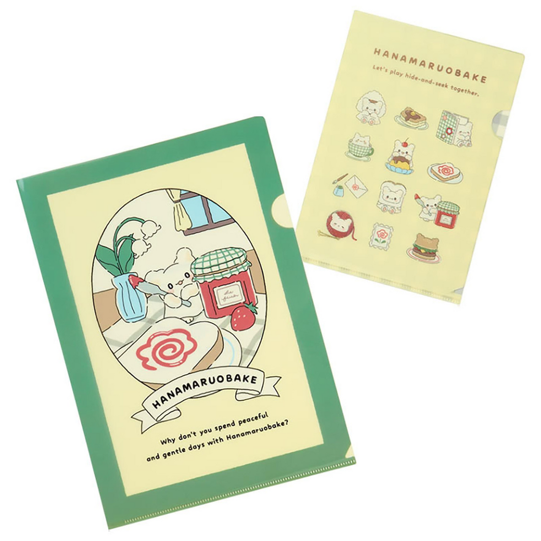 Sanrio|Clear File Set (Always Together!) Hanamaru Obake|31.2 x 22.5 x 1cm approx.