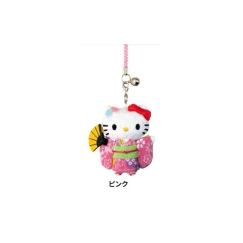 Hello kitty|Kimono fan Mascot Holder /Plush Keychain|1 piece