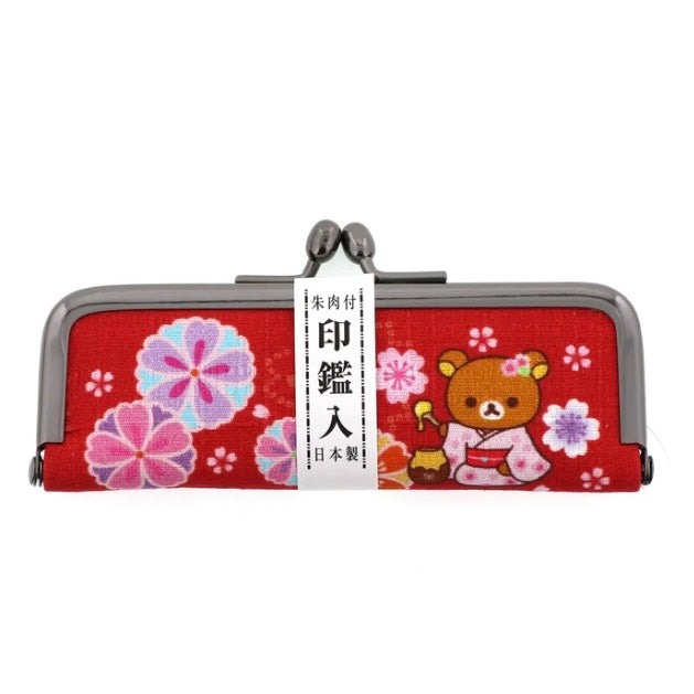 Rilakkuma轻松熊|茶房限定小款零钱包/印鑑包|约L105×W10×H15(mm)