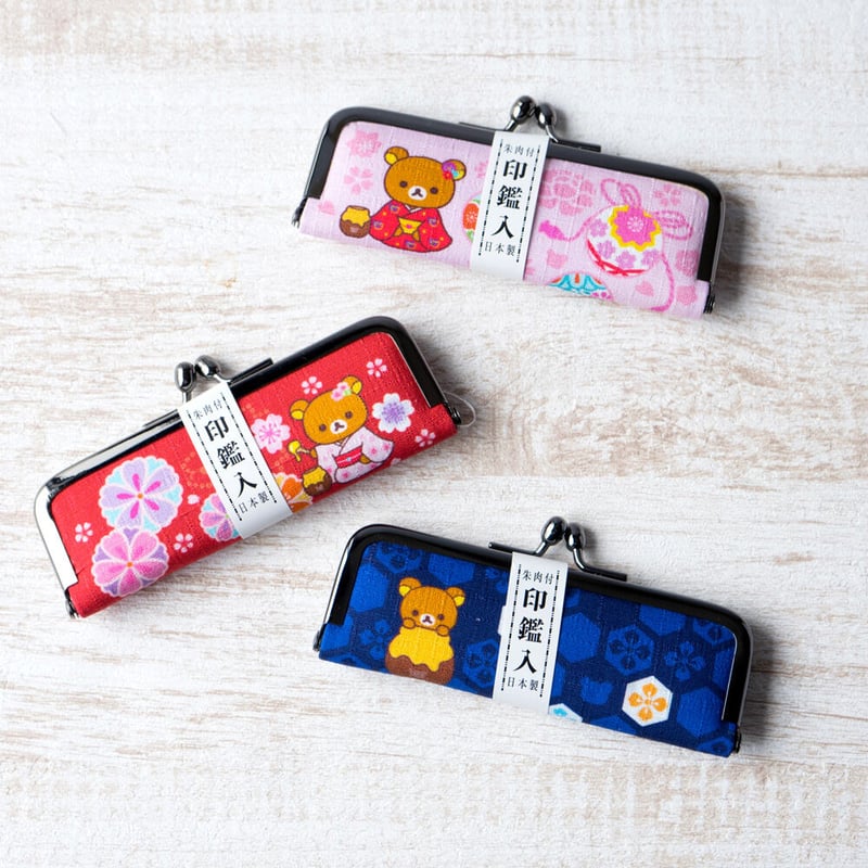 Rilakkuma轻松熊|茶房限定小款零钱包/印鑑包|约L105×W10×H15(mm)