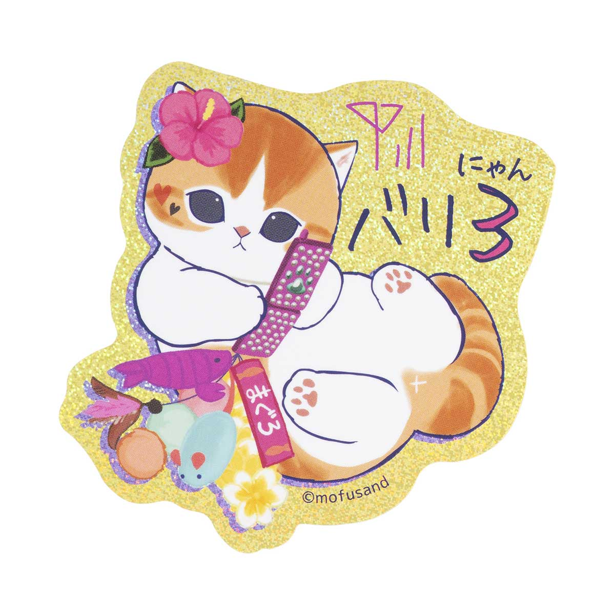 Mofusand|Gyarunyan Girl Collection Hologram Sticker|75×76mm approx.