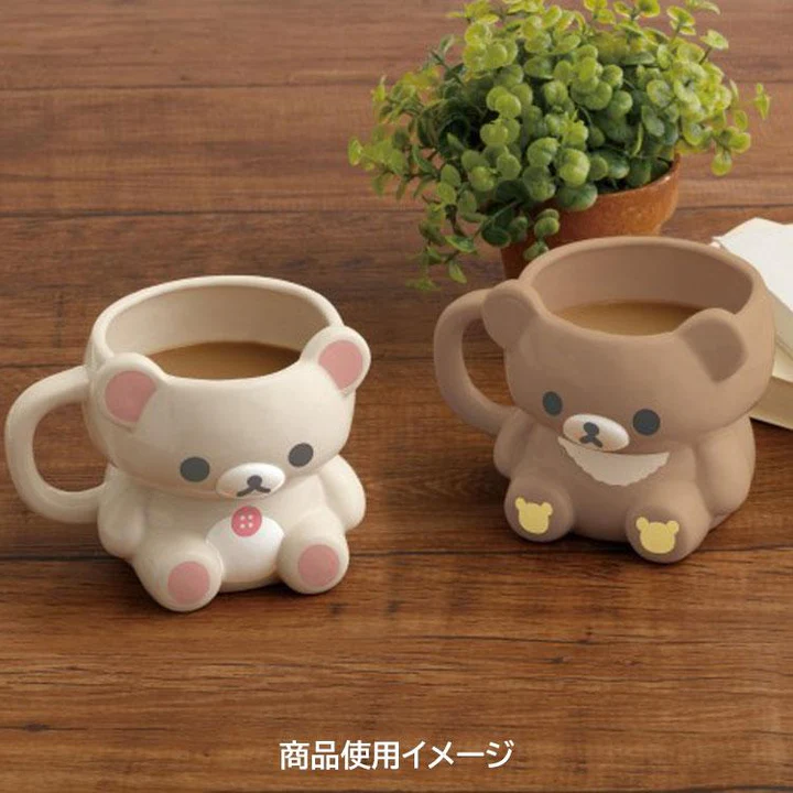 Rilakkuma|Makeup Rilakkuma 3D Porcelain Mug|90×Φ95mm approx.
