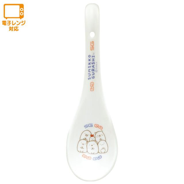 Sumikko gurashi角落生物|可爱陶瓷汤勺/勺子|約H175×W50×D35mm