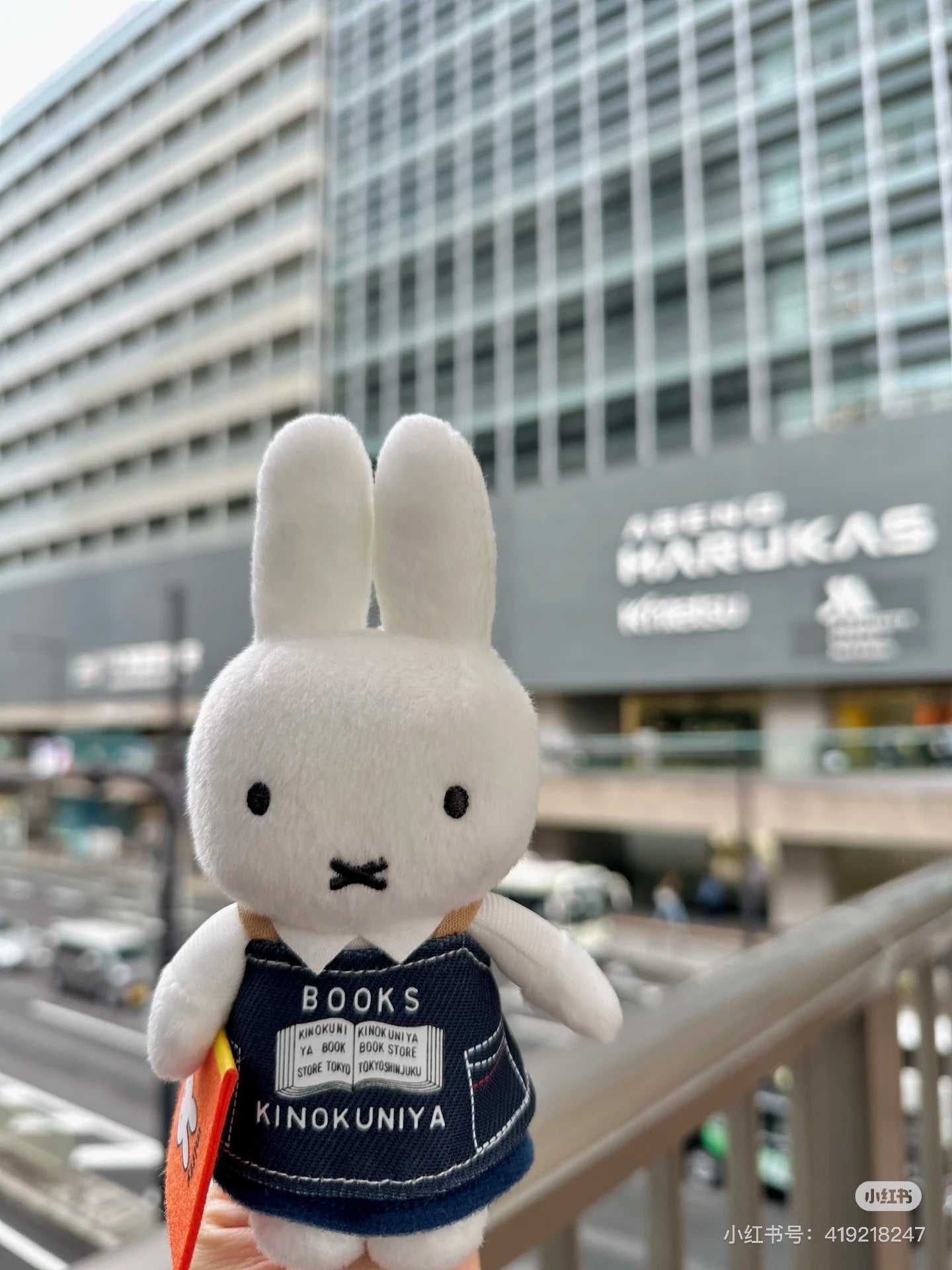 Miffy|Kinokuniya Bookstore Collaboration 70th Mascot Holder /Plush Keychain| 85 x 170mm x 45mm approx.