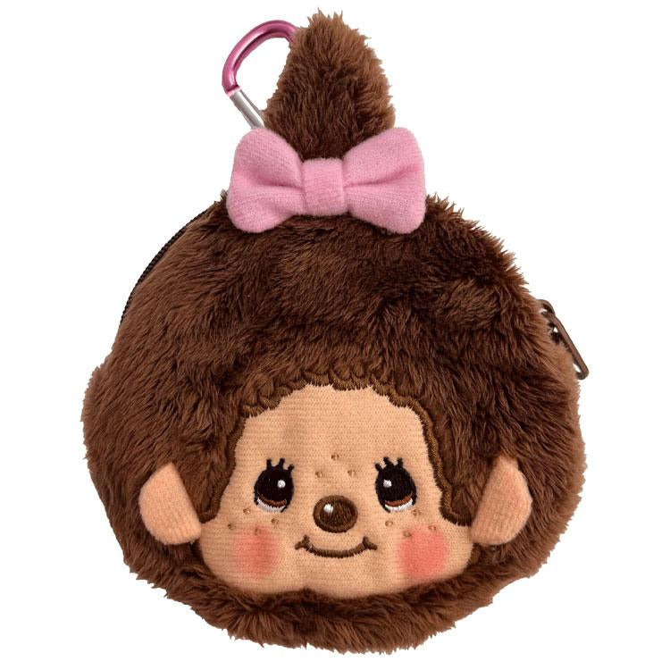 Monchhichi|mini pouch with carabiner|H10 x W10.5 x D2.5cm approx.
