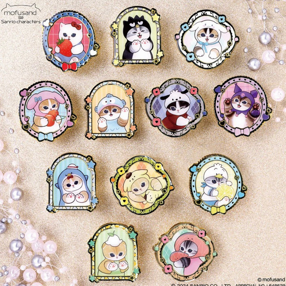 Mofusand|Sanrio Characters Pins Collection 2 blindbox/blindbag/All 12 types|1pcs