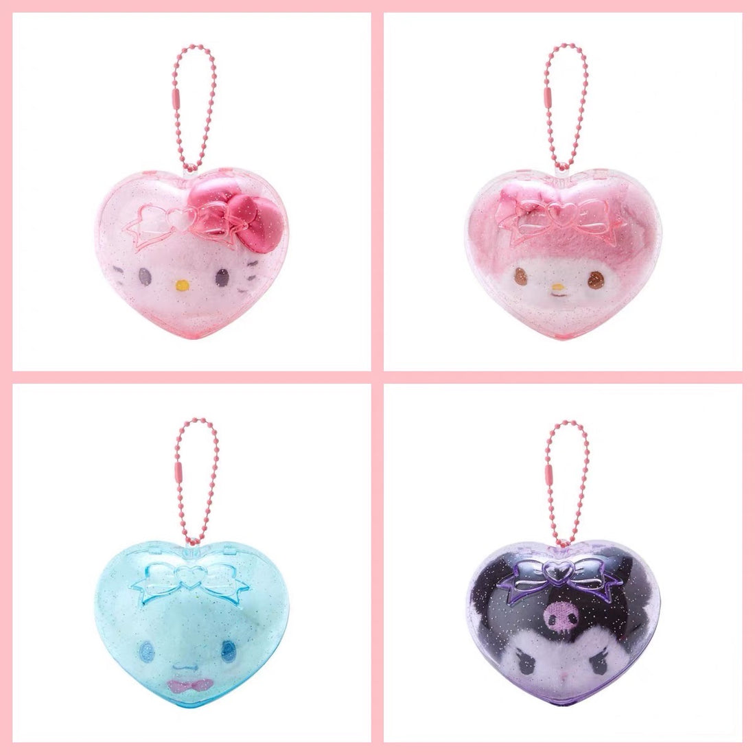 Sanrio三丽鸥|3d人物系列大脸爱心球挂件|约8×4.5×7cm