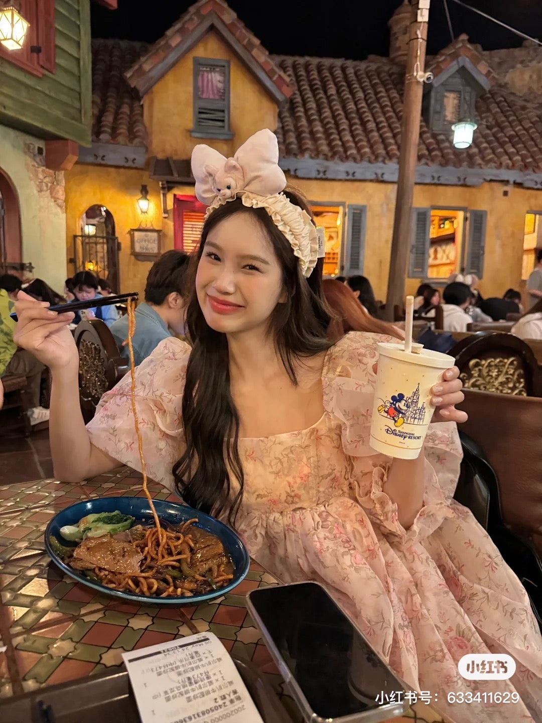 Disney SH|贝儿蕾丝边蝴蝶结发箍