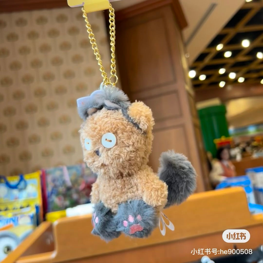 Tim熊| 超软毛茸茸小恶魔猫咪usj万圣节限定挂件/背后有毛茸茸长尾巴