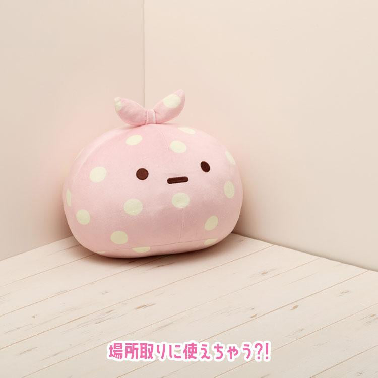 Sumikko gurashi角落生物|白熊的故乡系列可爱圆圆脑袋包袱抱枕|约190×280×260mm