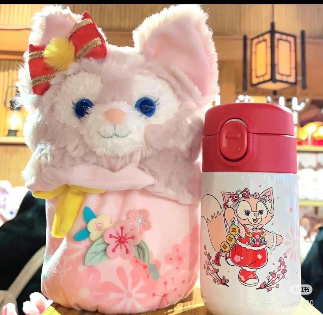 Disney SH|Linabell玲娜贝儿毛绒斜挎包+保温杯组合