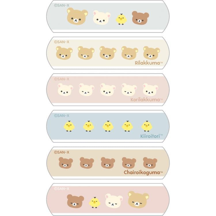 Rilakkuma轻松熊|轻松熊可爱独立包装创口贴|12枚入/6种图案