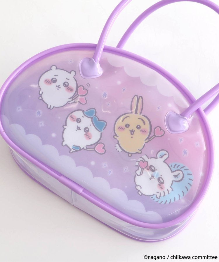 chiikawa吉伊卡哇|梳子镜子+PVC可爱图案手提收纳包套装/正反面都可爱|约H110×W160×D60mm