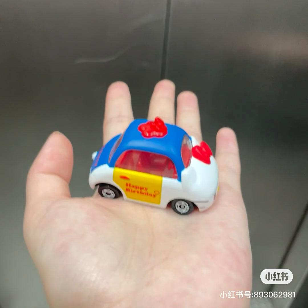 Tomica|Dream Tomica Happy Birthday Hello Kitty 40th anniversary Car|W80×H40×D40mm approx.