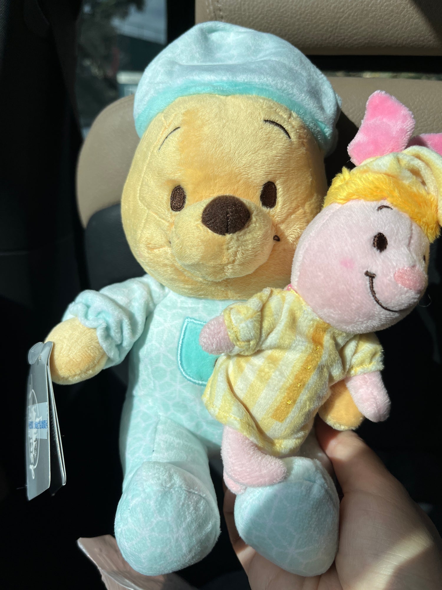 Disney SH|甜梦睡衣睡帽噗噗抱皮杰玩偶/公仔