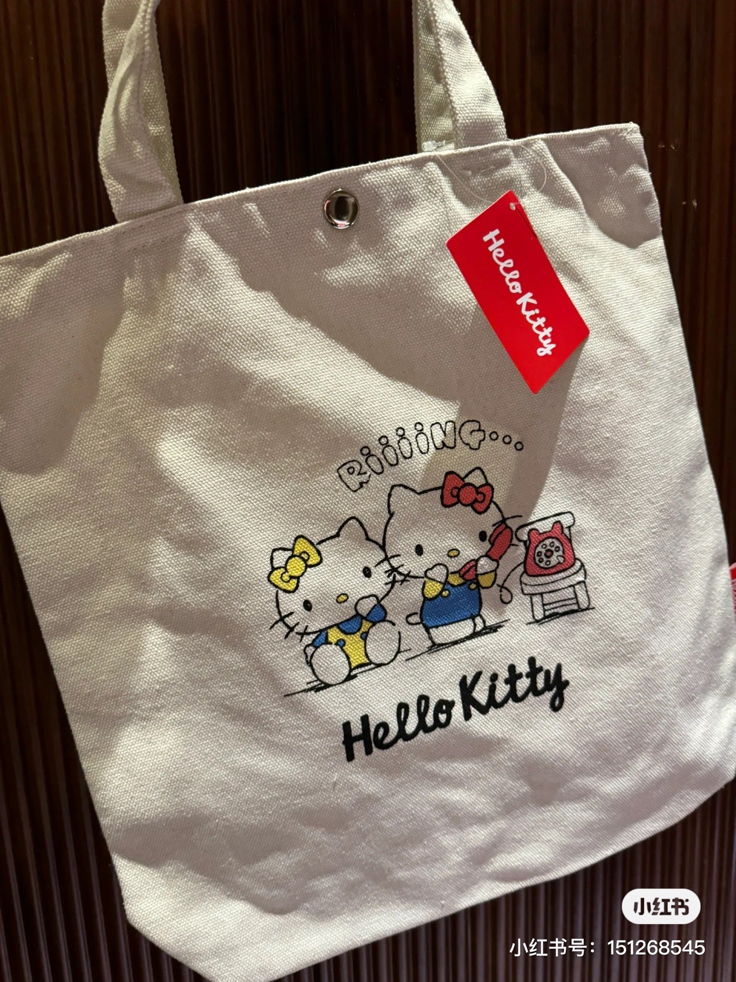Sanrio|Hello Kitty帆布包| 约350×365×80mm