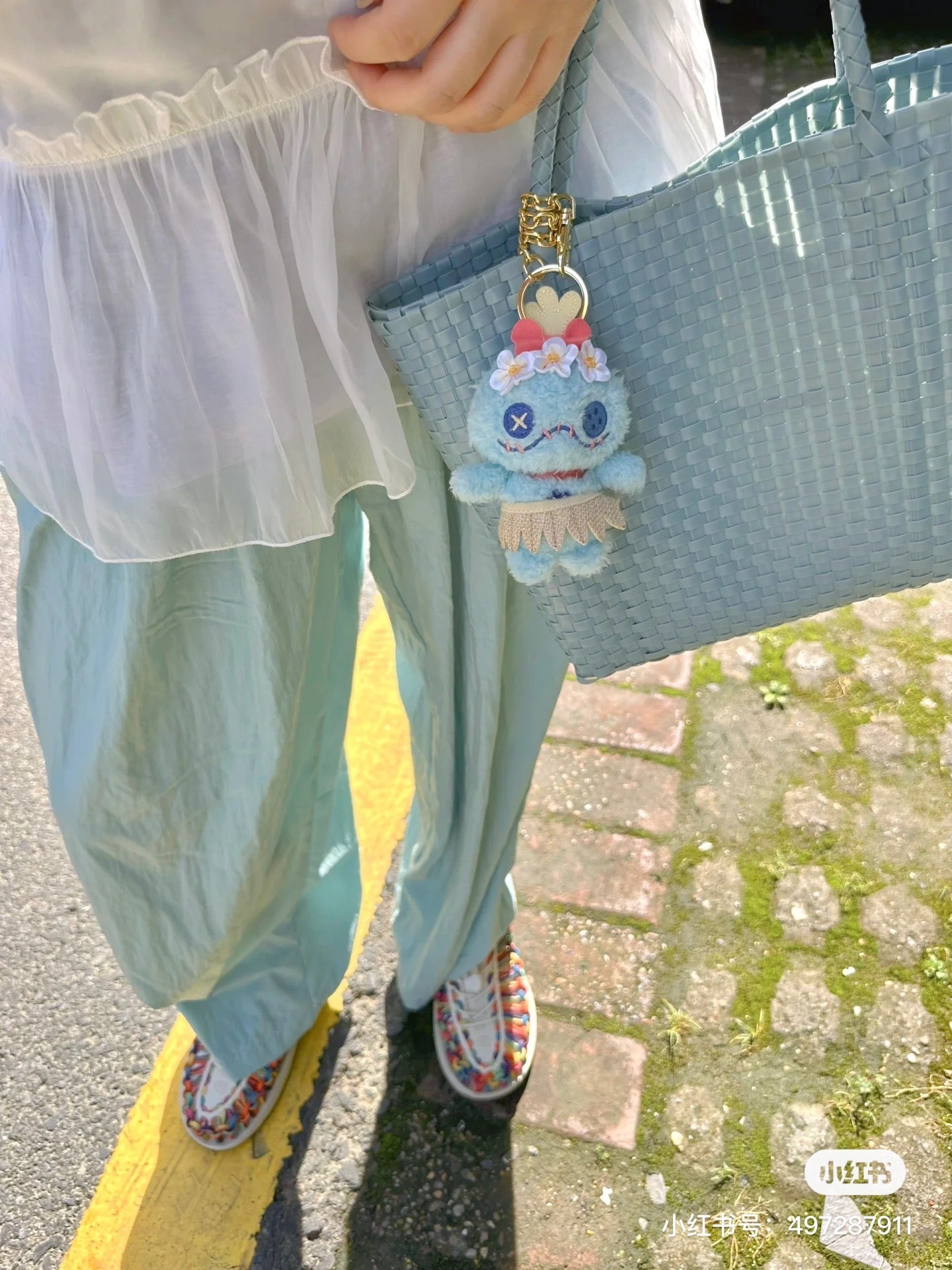 Disney SH|夏日舞动系列史迪奇/安琪/小金穿草裙挂件/包挂