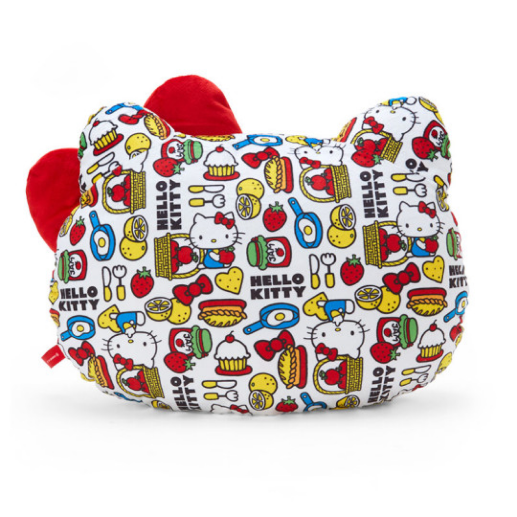 Hello kitty凯蒂猫|50周年限定kitty大脸印抱枕|约42×13×31cm