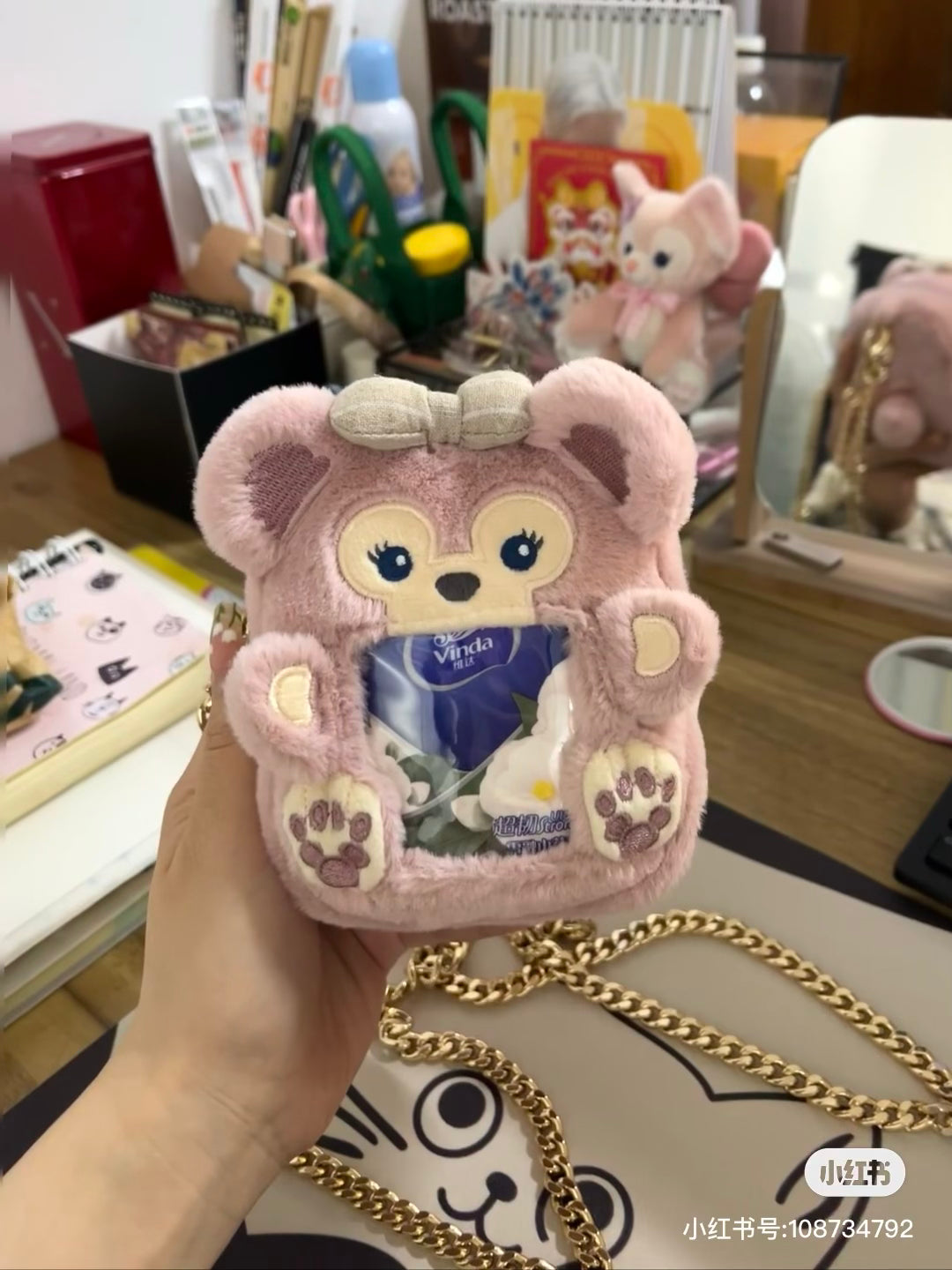 Disney SH|可爱毛绒痛包挂件/零钱包挂件/容量很可