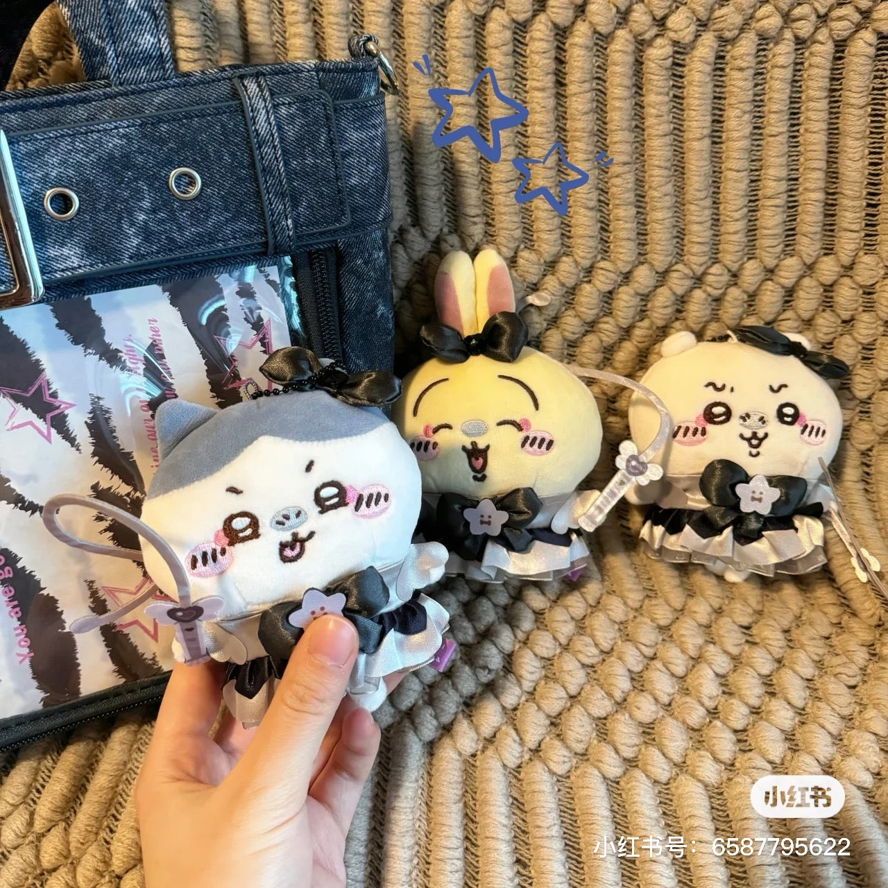 【limit 1】Chiikawa 吉伊卡哇|Magical Chikawa Magical Charge Mascot三代黑魔法少女毛绒玩偶挂件/包挂|約H160 x W110 x D60mm