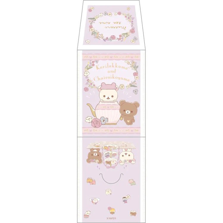 Rilakkuma轻松熊|花环茶会限定小信封信纸/贺卡|15枚入/90×60×15mm