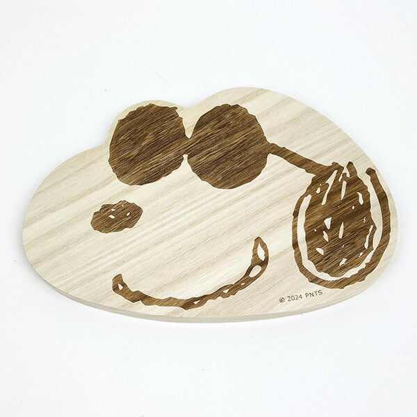 Snoopy|限定厨房抗菌木质大logo切菜板/也可做防热垫|约19cm×27cm×1.6cm