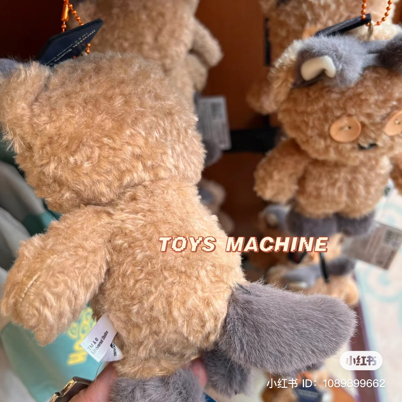 Tim熊| 超软毛茸茸小恶魔猫咪usj万圣节限定挂件/背后有毛茸茸长尾巴