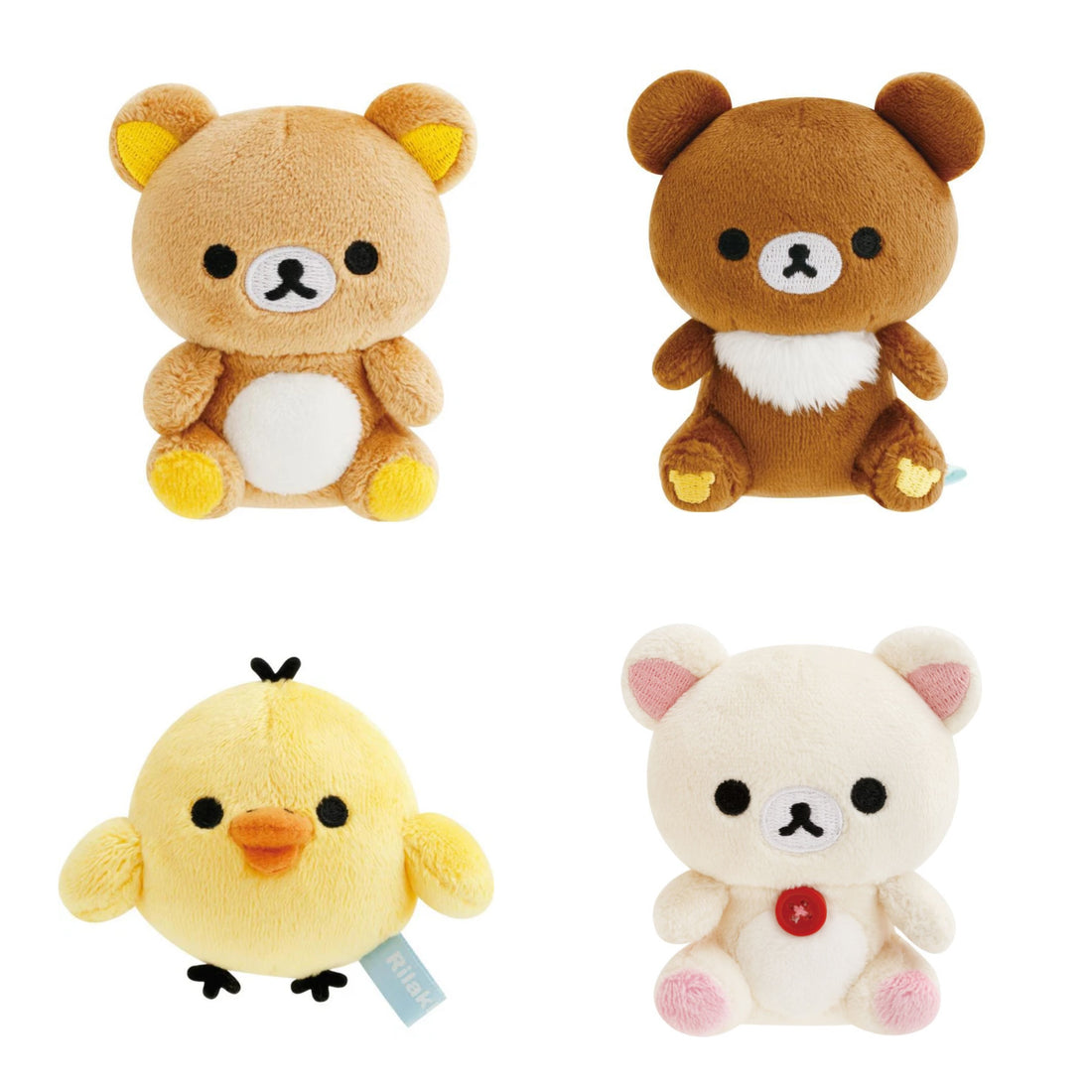 Rilakkuma轻松熊|San-X Hand-held Plush/Wonderful House Sitting奇妙屋可爱场景毛绒玩偶摆件/手玉|约60×80×55mm