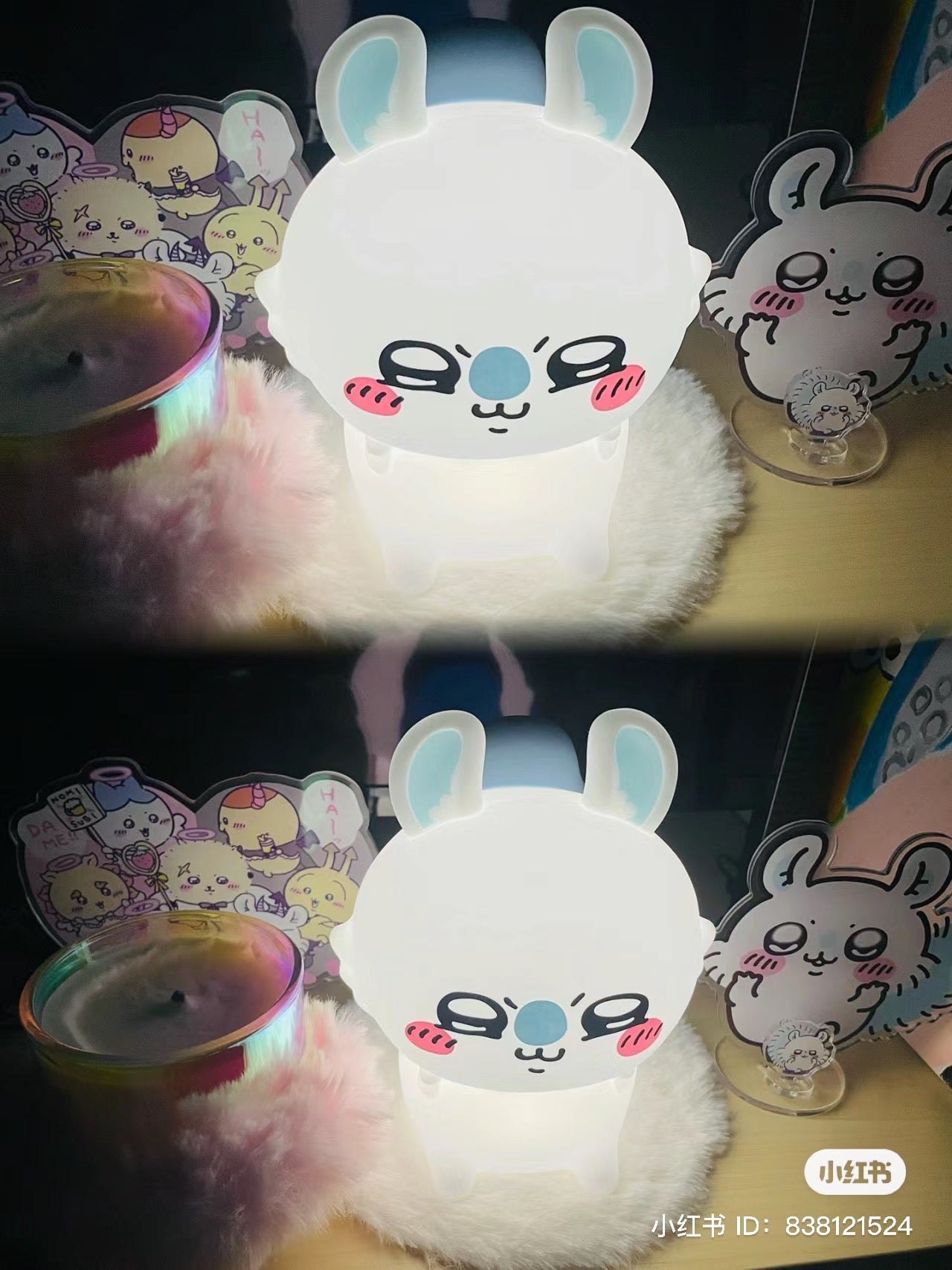 Chiikawa 吉伊卡哇|柔软可捏捏硅胶质地柔和小夜灯/4档亮度切换/USB充电式/可无线