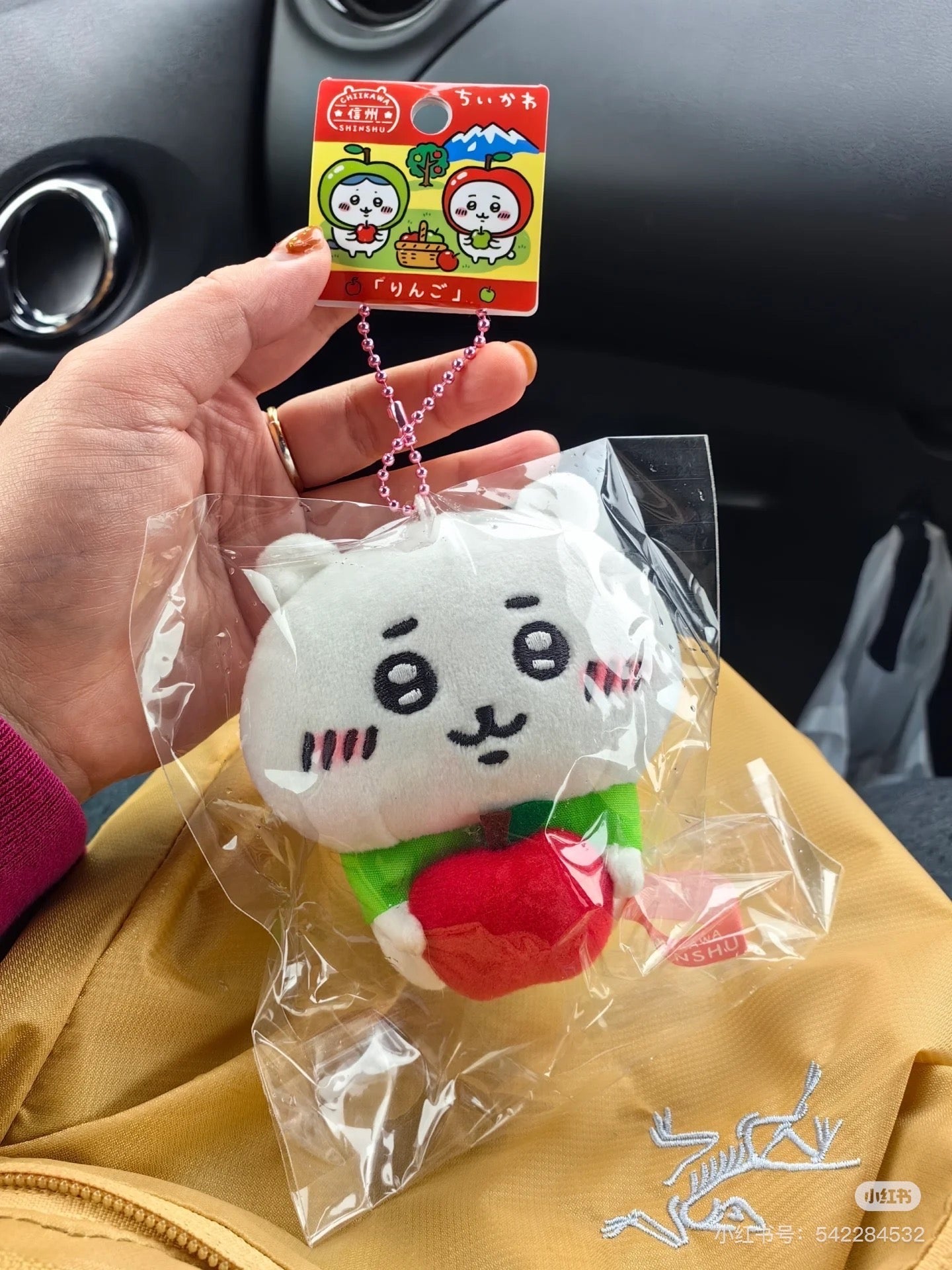 Chiikawa |Shinshu Apple Mascot Holder /Plush Keychain|H100mm Approx.