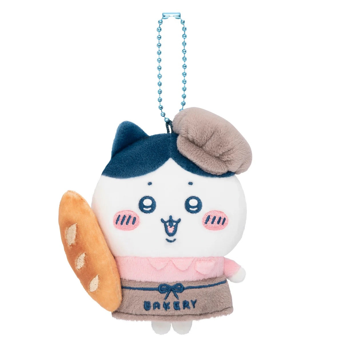 【limit 1】chiikawa|Bakery staff Mascot Holder /Plush Keychain|H110 x W95 x D50mm approx.