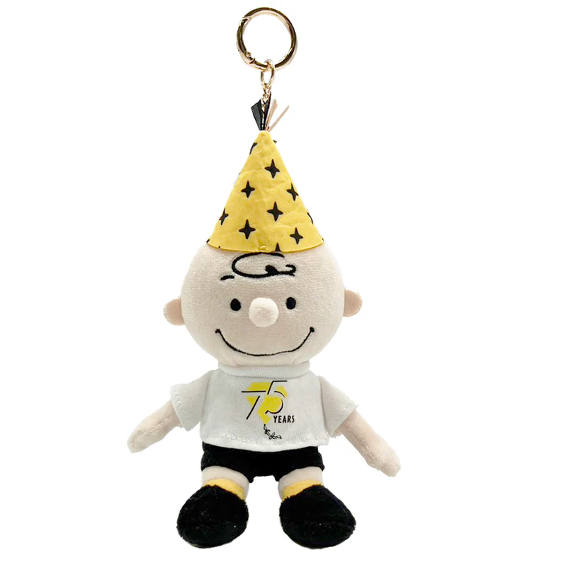 Snoopy|Peanuts 75th Anniversary Party Hat Series Mascot Holder /Plush Keychain|W6cm/W8cm/H12cm approx.